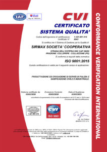 Certificazione Iso 9001:2015 Conformance Verification International